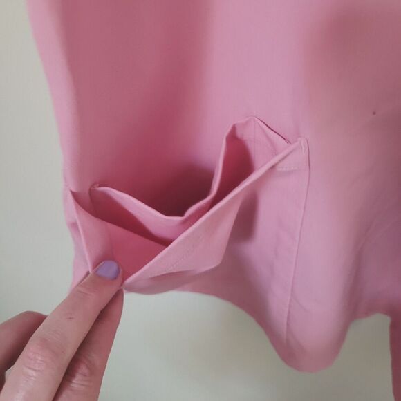 Mandala Scrubs 6 Pocket Top in Rosé Pink Size 2XL - Picture 9 of 9